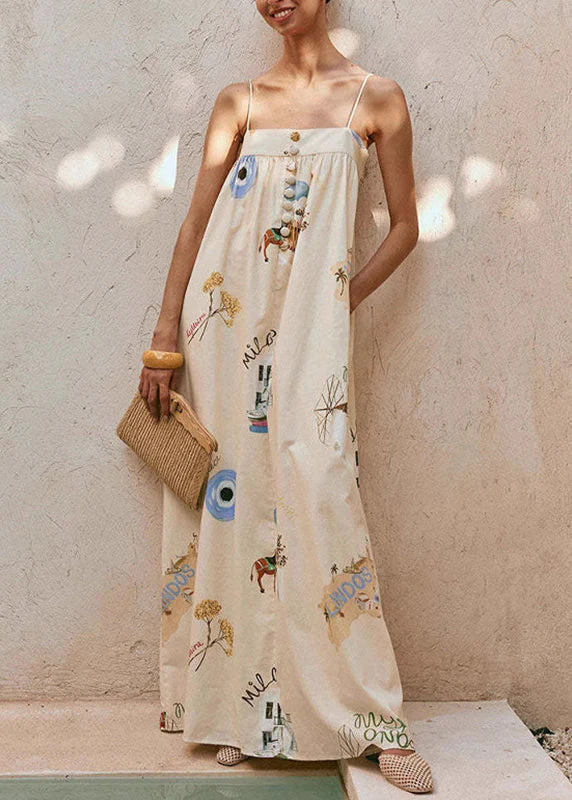 2025 New Sexy Camisole Casual Vacation Style Long Dress Summer - Image 2