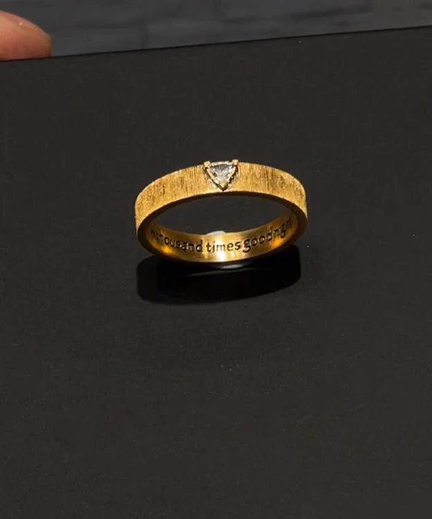 2026 New Gold Sterling Silver Overgild Zircon Graphic Rings - Image 4