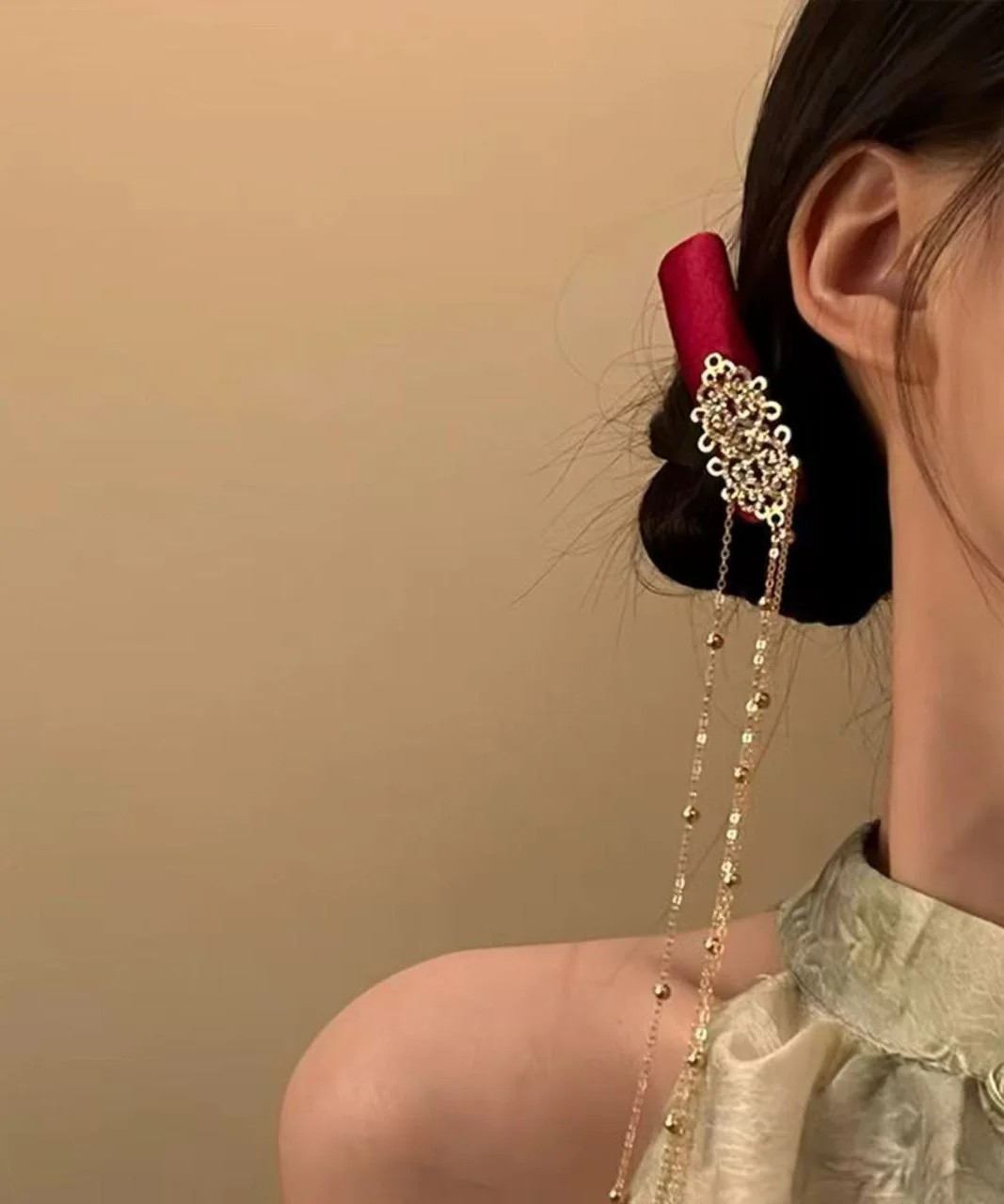 2026 New Red Tassel Chinese Style Hairpin - Image 2