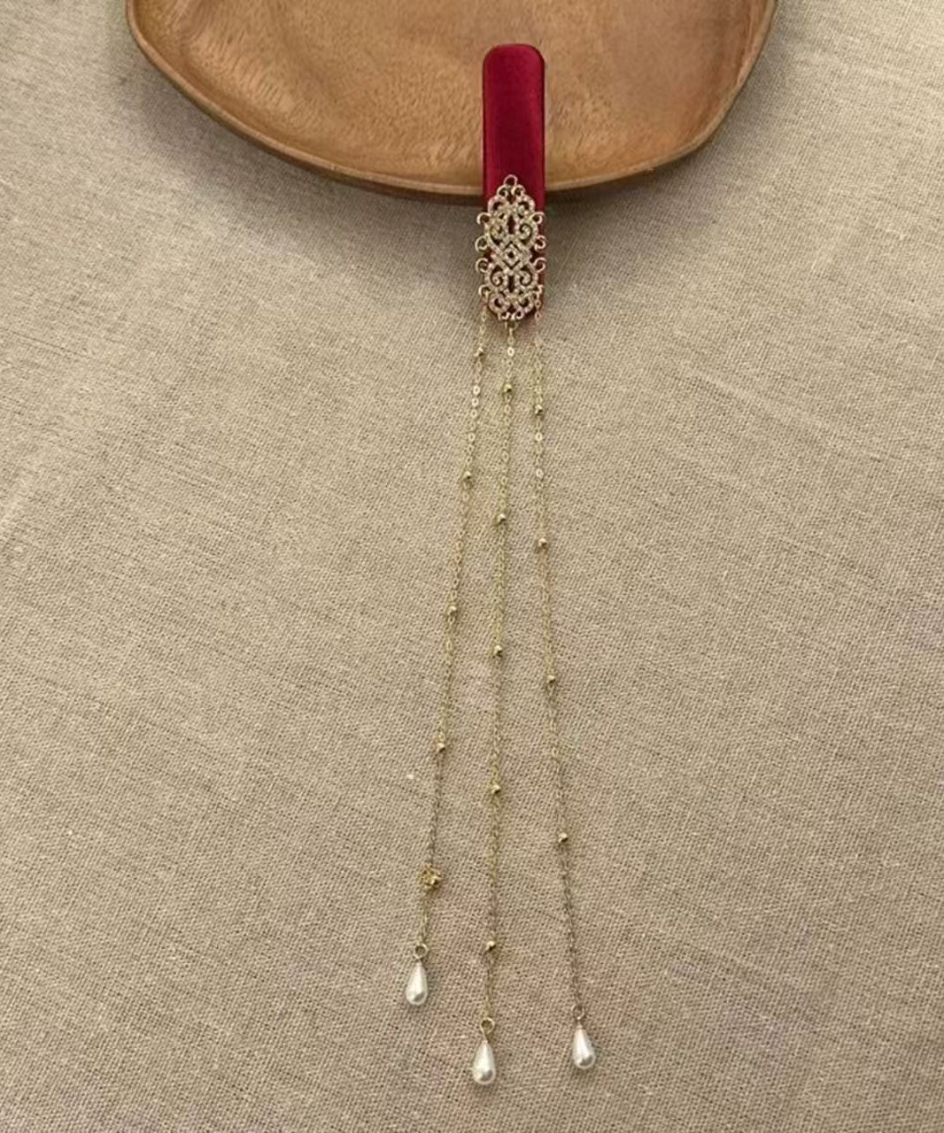 2026 New Red Tassel Chinese Style Hairpin - Image 5