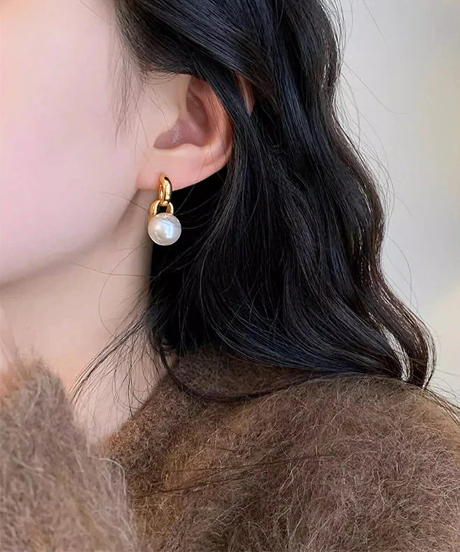 2026 New Versatile Pearl Gilding Stud Earrings - Image 2