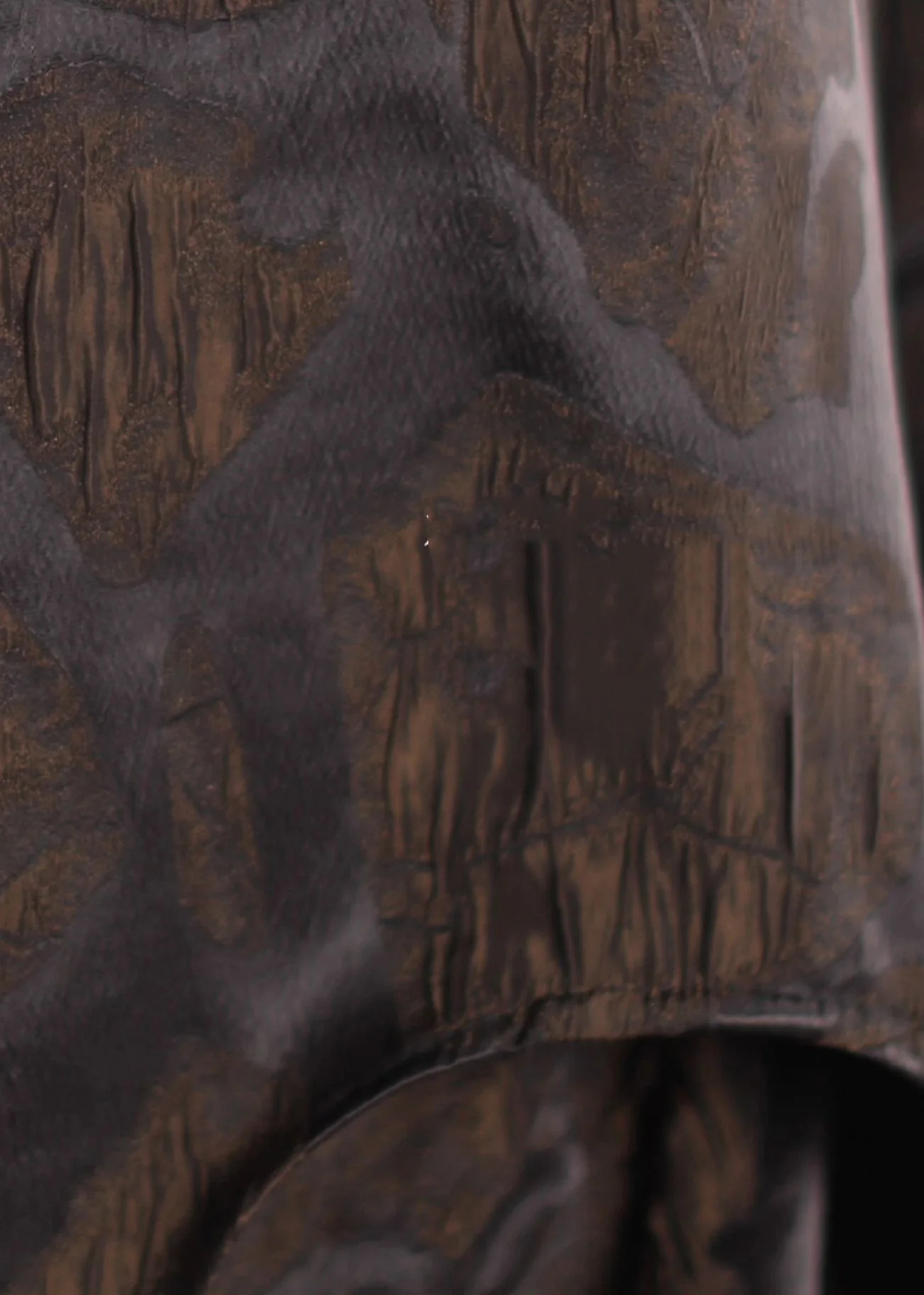 Art Chocolate Jacquard Side Open Silk 2 Piece Outfit Spring - Image 4