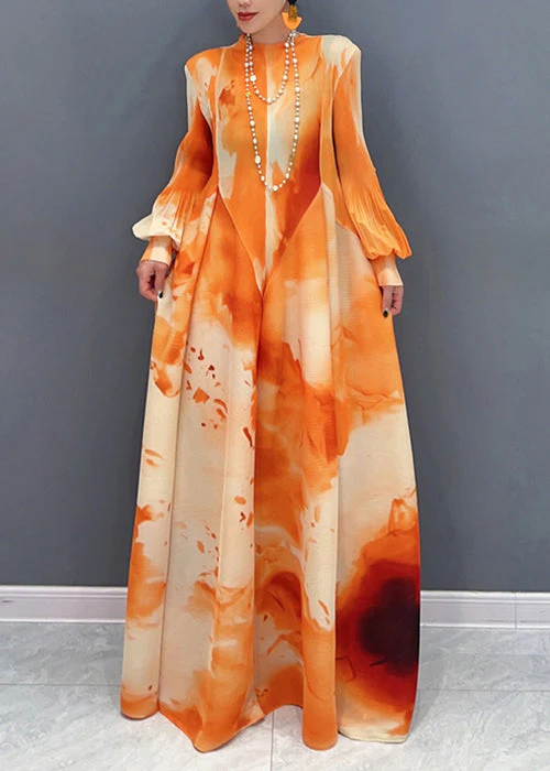 Artistry Yellow Chromatic Blended Hues Chiffon Robe Dresses Fall - Image 2