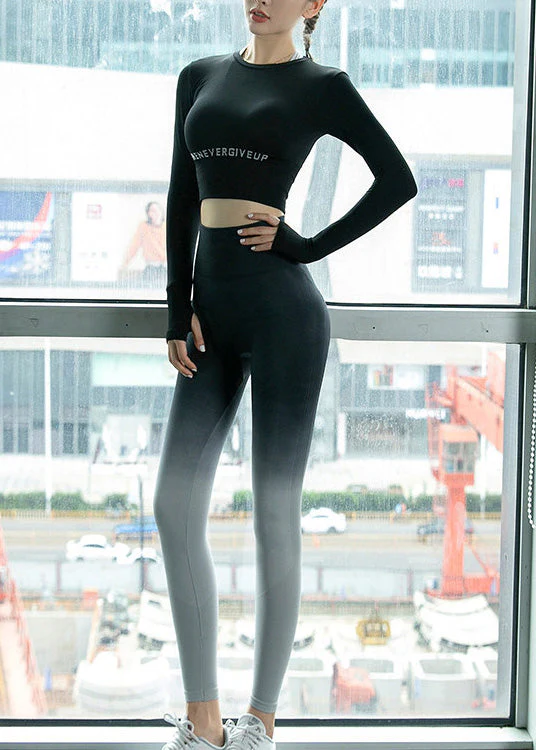 Beautiful Blue Sports Bra And Leggings Set Suit Athletic Leggings - Image 4