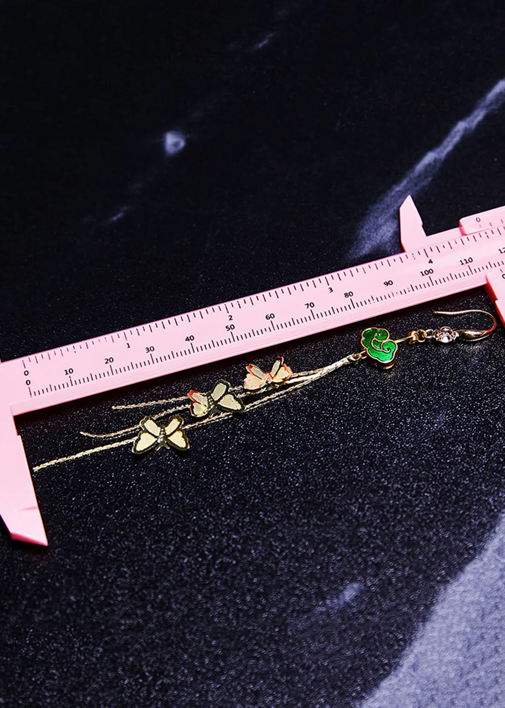Beautiful Butterfly Design Tassels Long Drop Earrings - Image 5