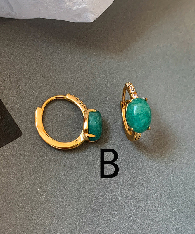 Beautiful Ethnic Style Fine Turquoise Drop Earrings - Image 3
