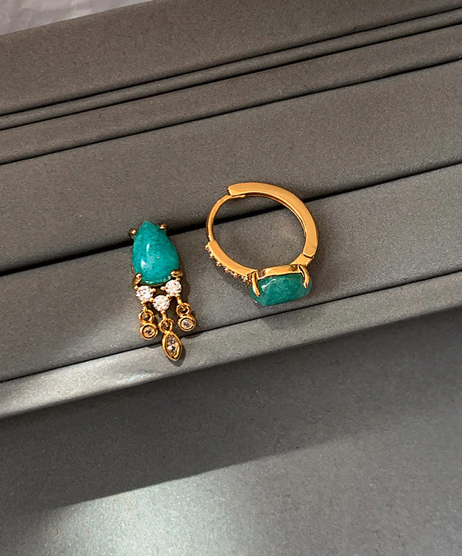 Beautiful Ethnic Style Fine Turquoise Drop Earrings - Image 5
