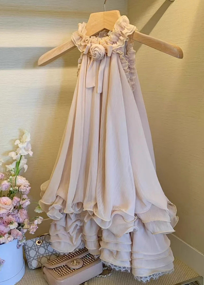 Beautiful Nude Cold Shoulder Floral Halter Tops Summer - Image 3