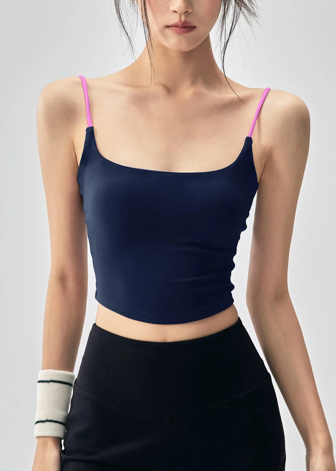 Beautiful Purple Backless Sports Yoga Tank - Image 2