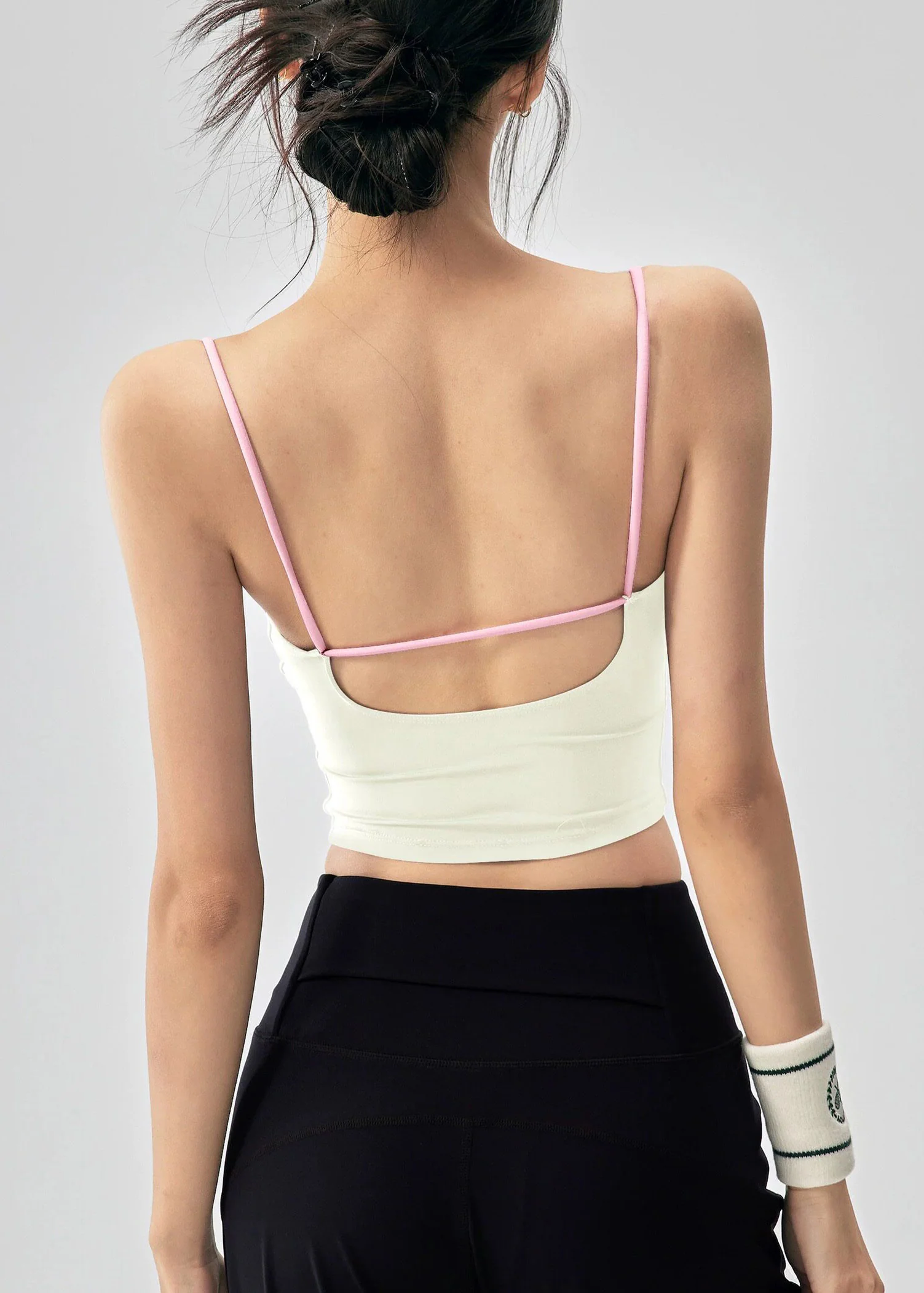 Beautiful Purple Backless Sports Yoga Tank - Image 5