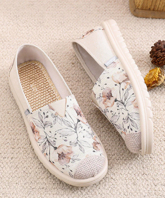 Blue Print Flat Feet Shoes Cotton Fabric Stylish Flat Feet Shoes - Image 2