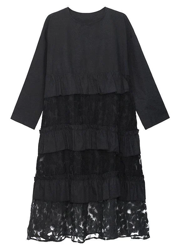 Bohemian cashew pattern Ruffles Fall Lace Dresses - Image 7