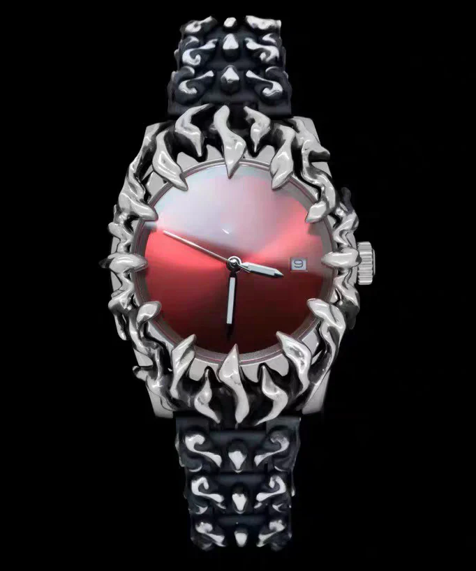 Bohemian Green Stainless Steel Alloy Quartz Movement Alien Men Watches - Image 2