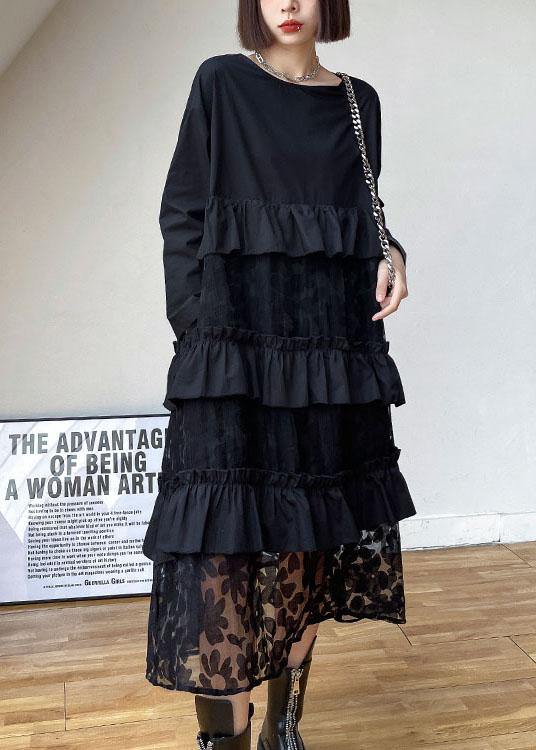 Bohemian purple Ruffles Fall Lace Dresses - Image 9