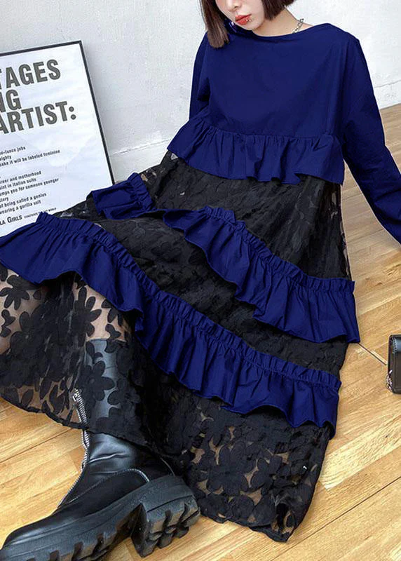 Bohemian red Ruffles  Fall Lace Dresses - Image 11