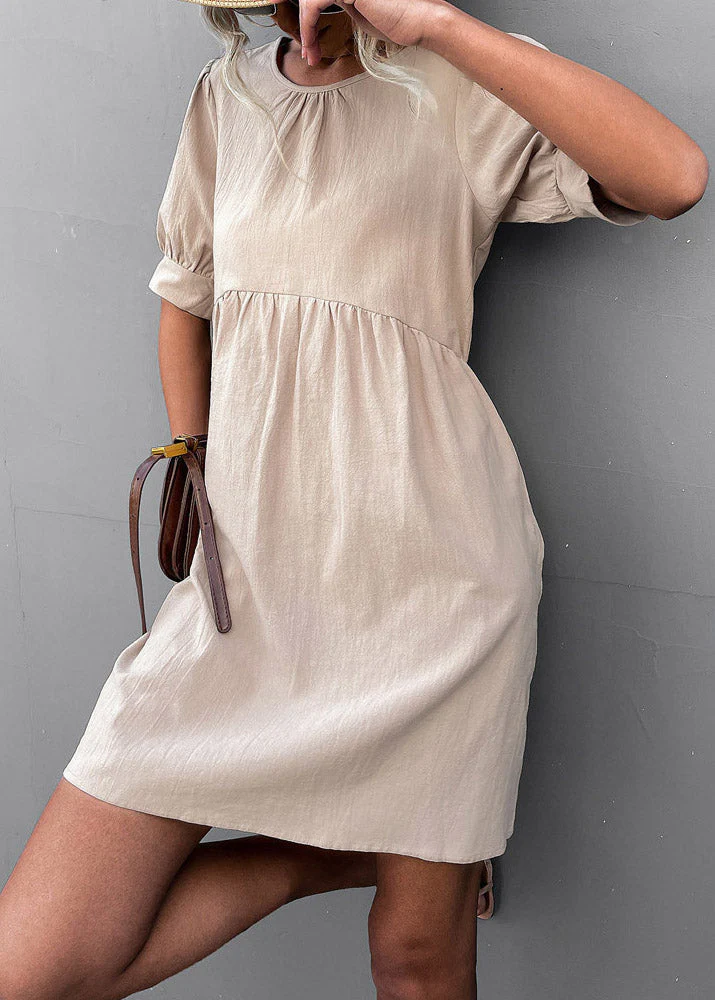 Boho Apricot Patchwork Cozy Maxi Dress Summer - Image 3
