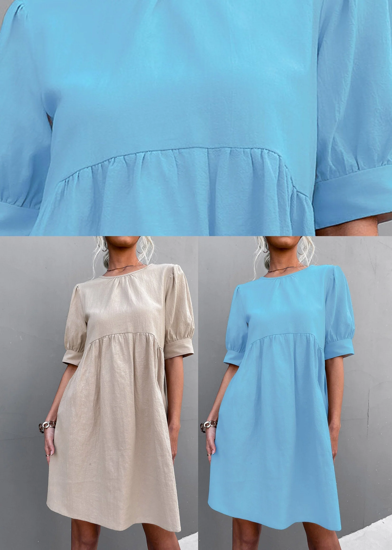 Boho Apricot Patchwork Cozy Maxi Dress Summer - Image 5