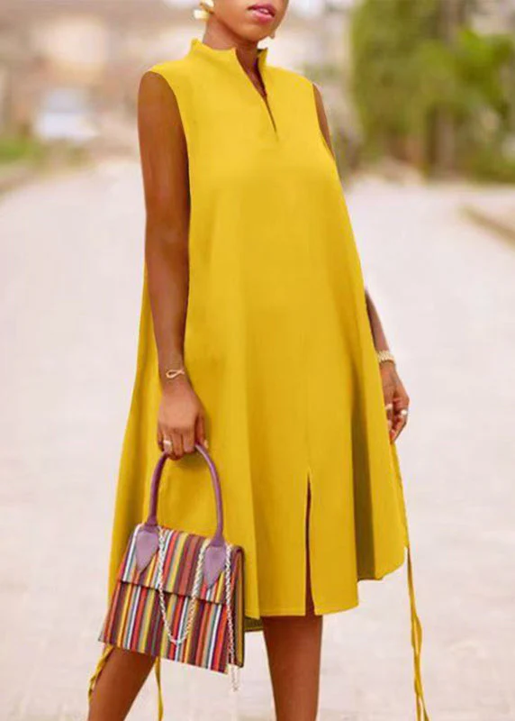 Boho Green Stand Collar Summer Print Maxi Dresses Summer - Image 3