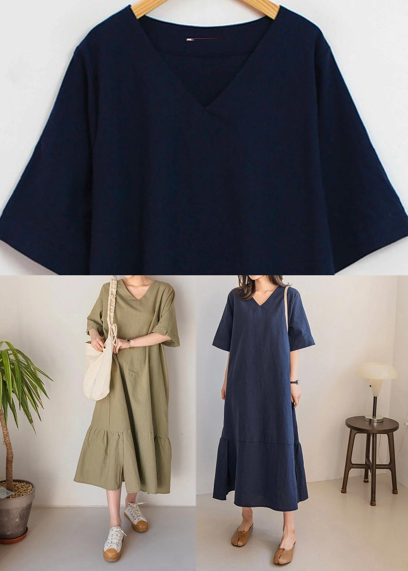 Boho Light Green O-Neck Patchwork Long Dresses Summer - Image 5