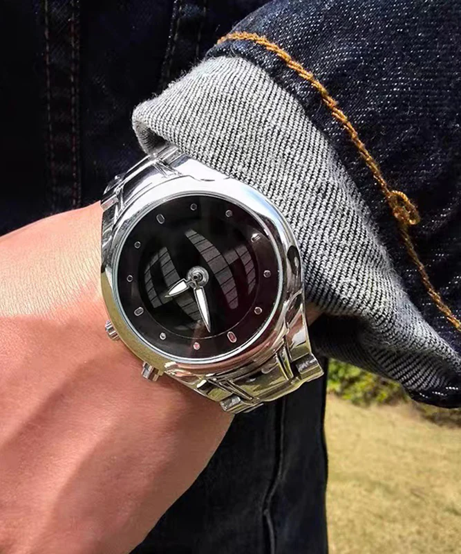 Boho Red Stainless Steel Alloy Machinery Men Watches - Image 3