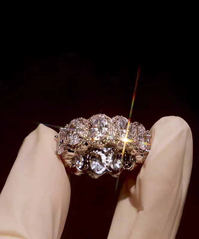 Boho Silk Alloy Zircon Open Rings - Image 3