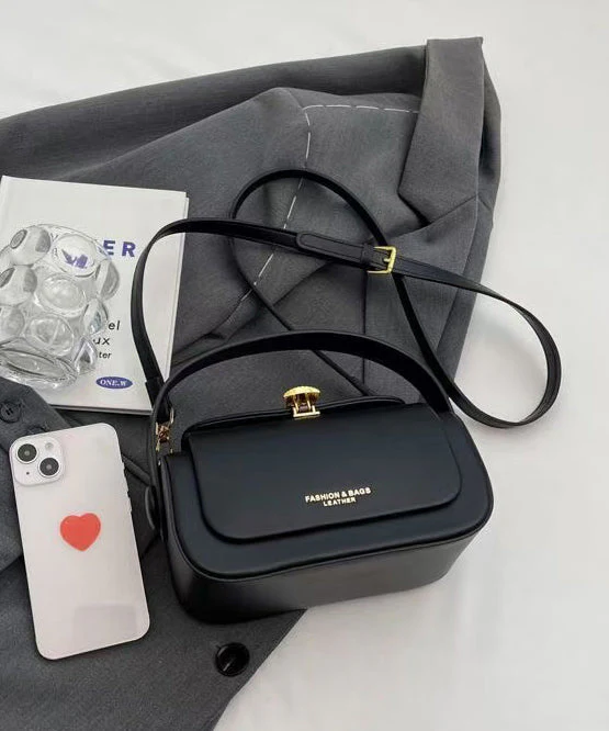 Boutique Black Solid Durable Faux Leather Micro Bag - Image 4