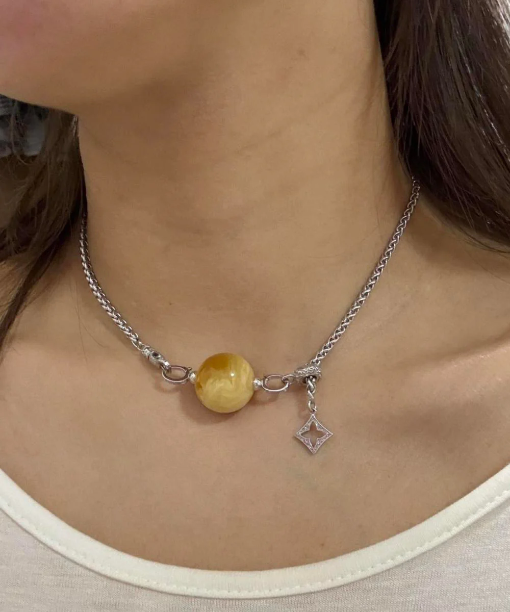 Boutique Silk Sterling Silver Pearl Rotate Lariat Necklace - Image 3