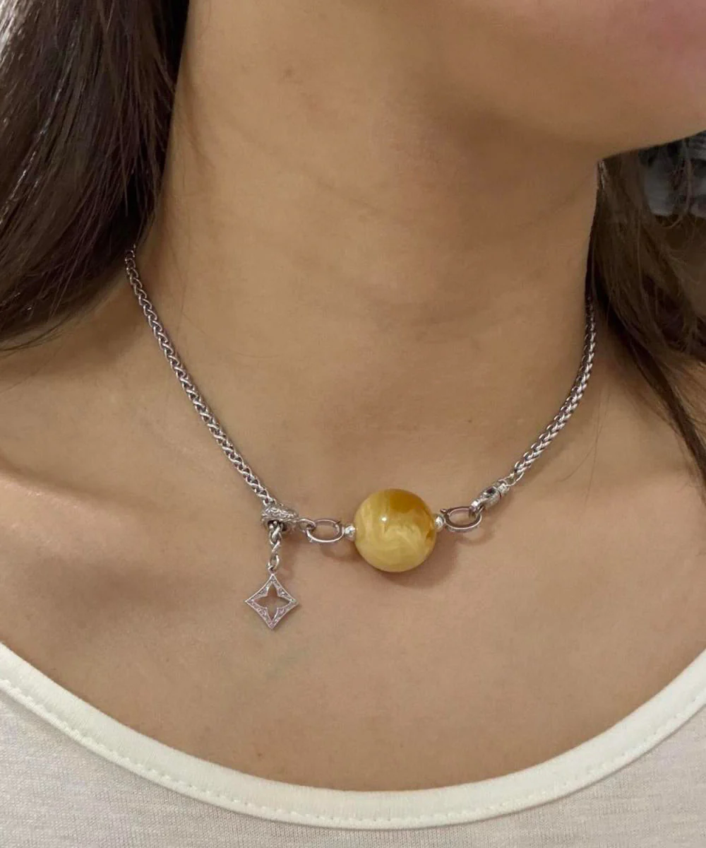 Boutique Silk Sterling Silver Pearl Rotate Lariat Necklace - Image 5