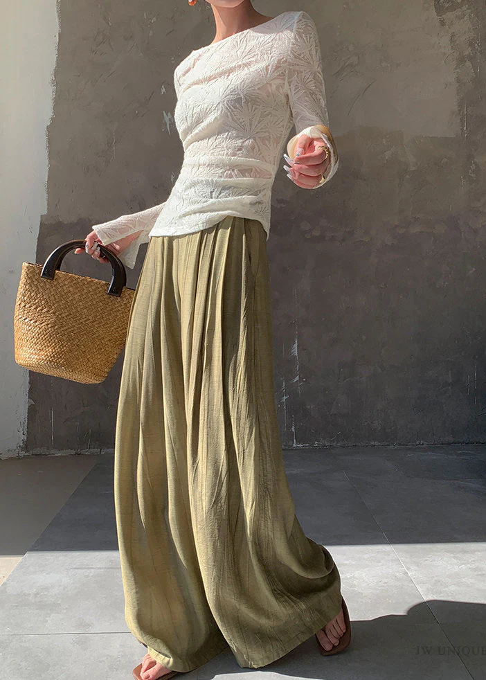 Boutique White Slash Neck Jacquard Wool Knit Tops Spring - Image 5