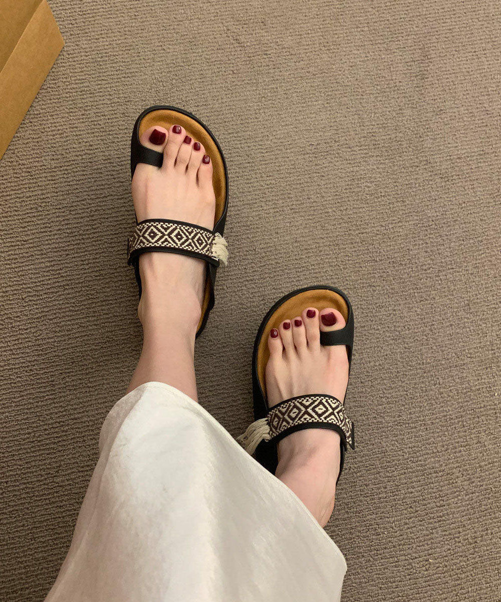 Brown Faux Leather Soft Toed Slippers For Summer 2026 - Image 5