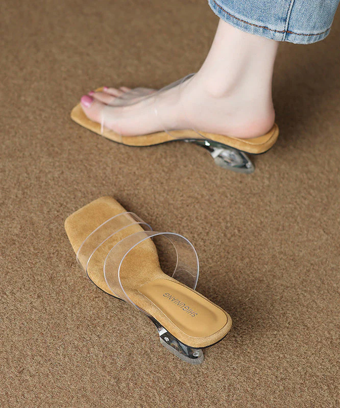 Casual Purple Peep Toe Thong Sandals - Image 2