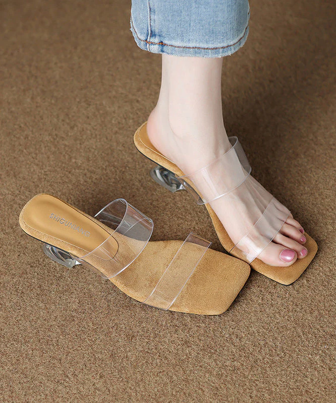 Casual Purple Peep Toe Thong Sandals - Image 5
