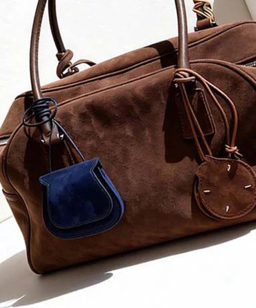 Casual Solid Durable Suede Coffee Tote Handbag - Image 5