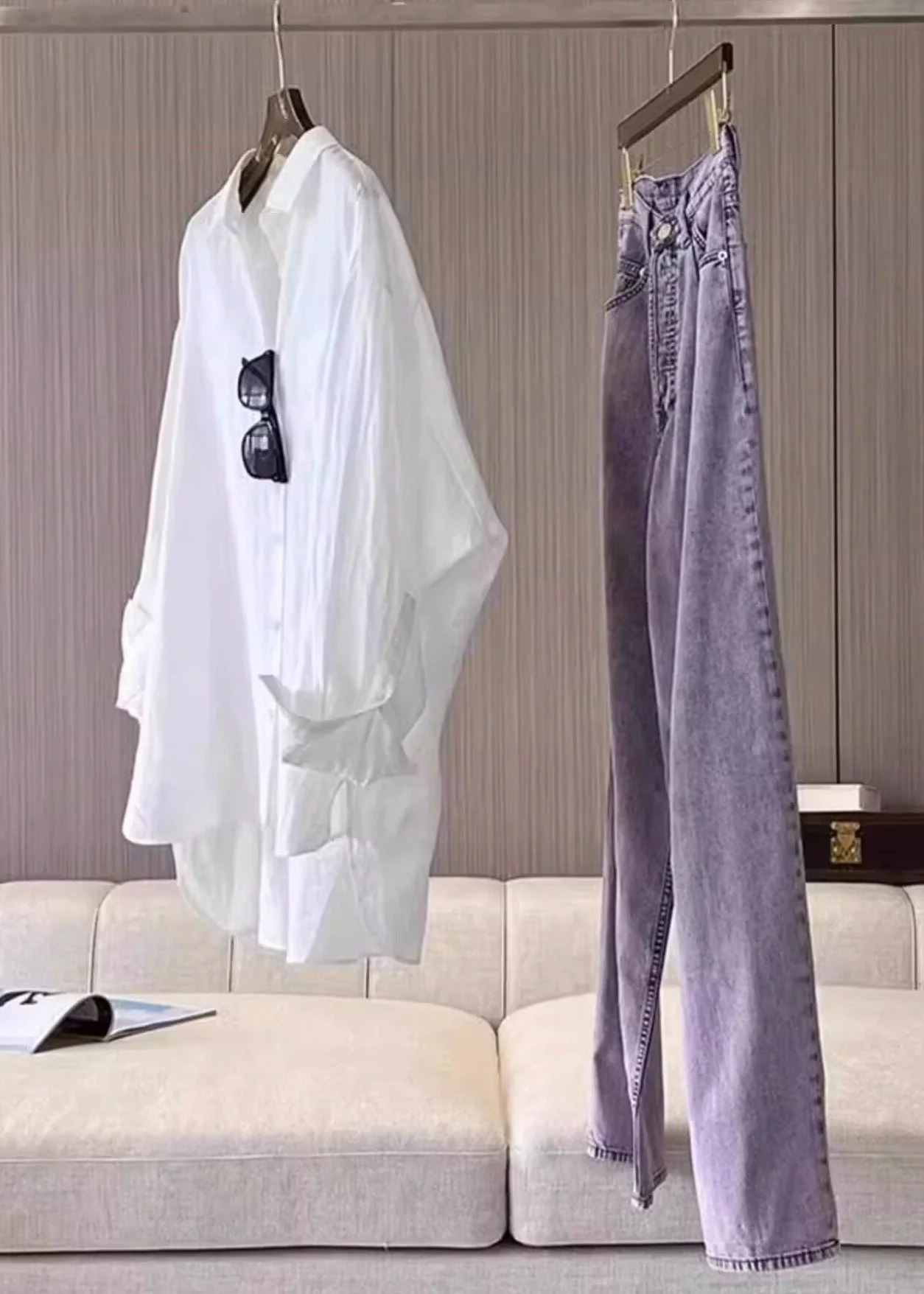 Casual White Oversized Cotton Shirts Spring - Image 3