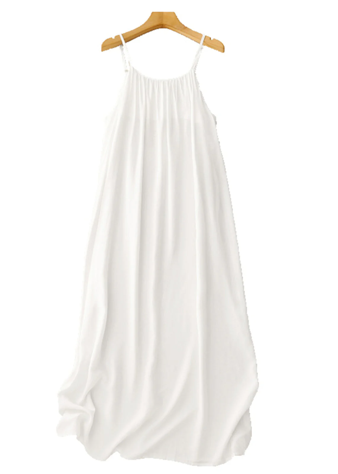 Chic Black Oversized Chiffon Spaghetti Strap Dress Summer - Image 5