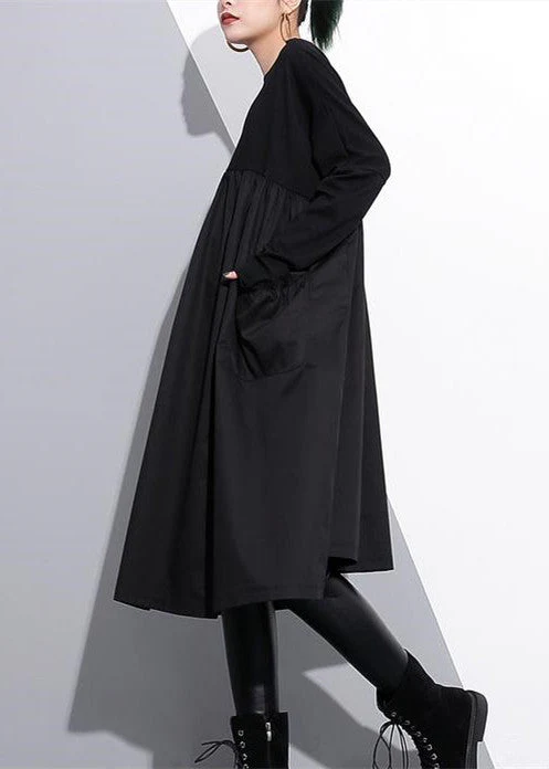 Chic Purple shift dress cotton clothing dress - Image 11