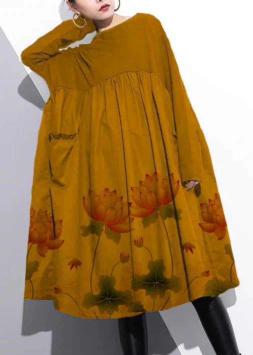 Chic Purple shift dress cotton clothing dress - Image 6