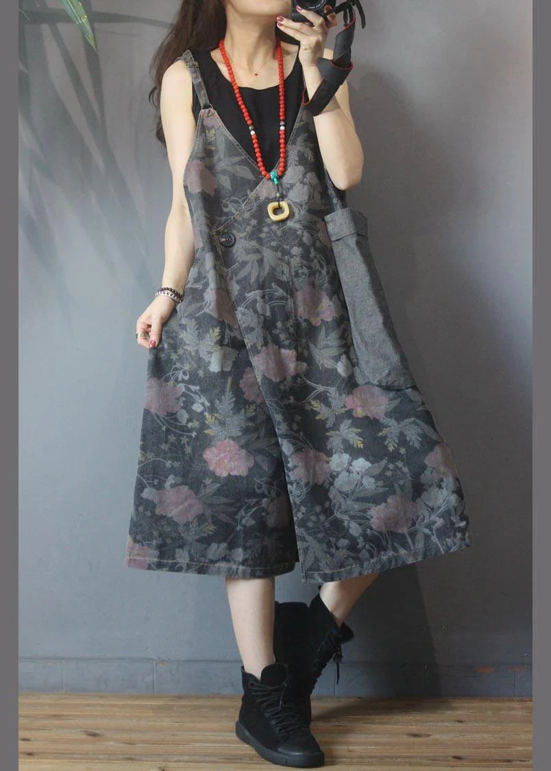 Classy Black Patchwork Print asymmetrical design Dresses Summer - Image 3