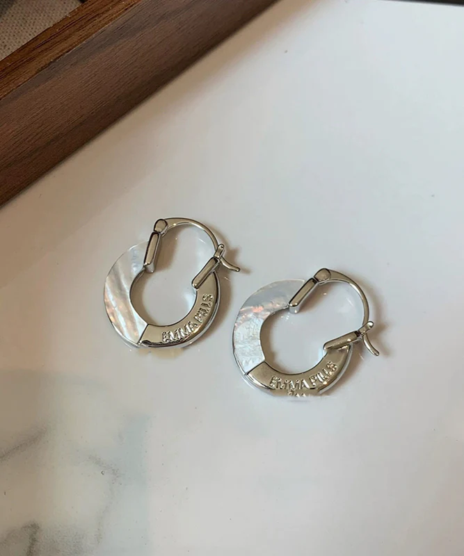 Classy Gold Copper Overgild Fritillary Bulb Hoop Earrings - Image 4