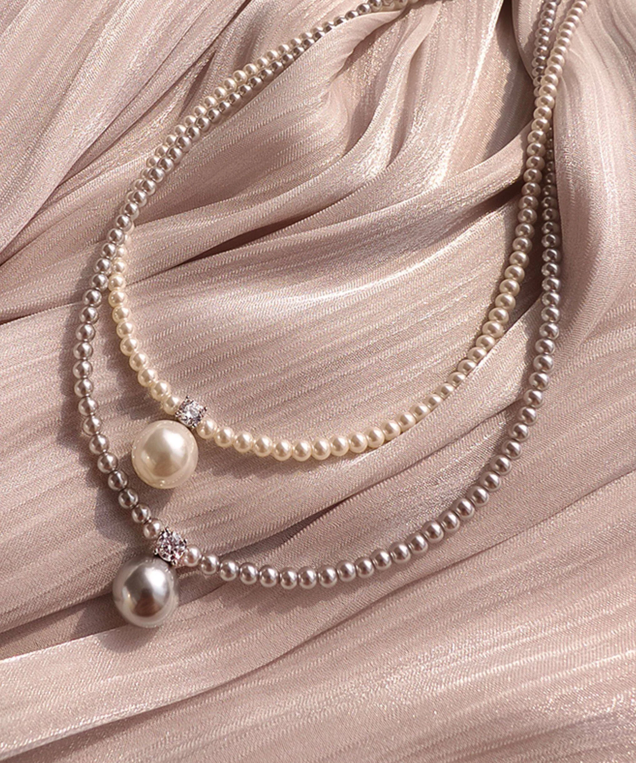 Classy White Sterling Silver Pearl Pendant Necklace - Image 5