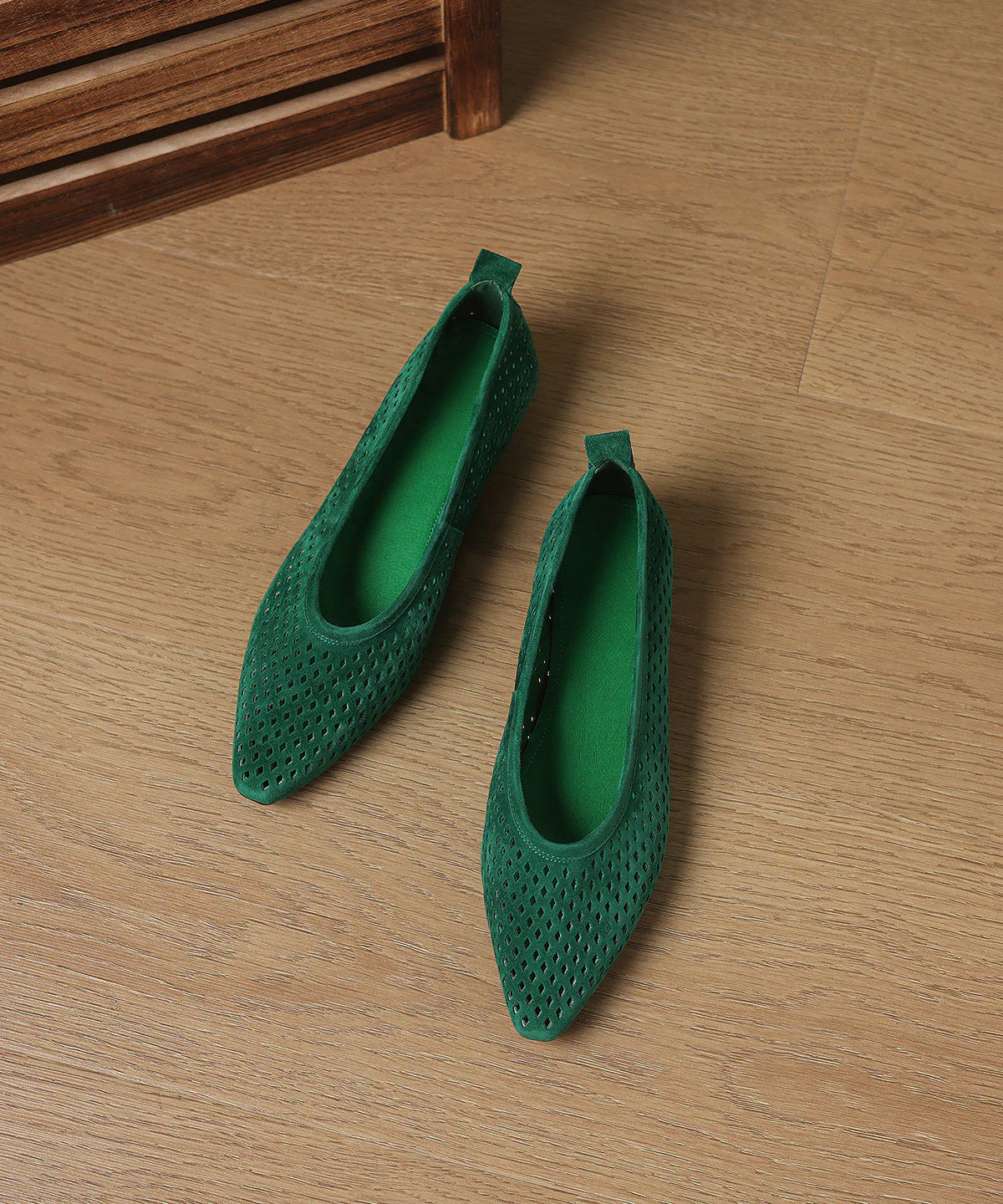 Comfortable Blue Flats Hollow Out Flat Feet Shoes - Image 2