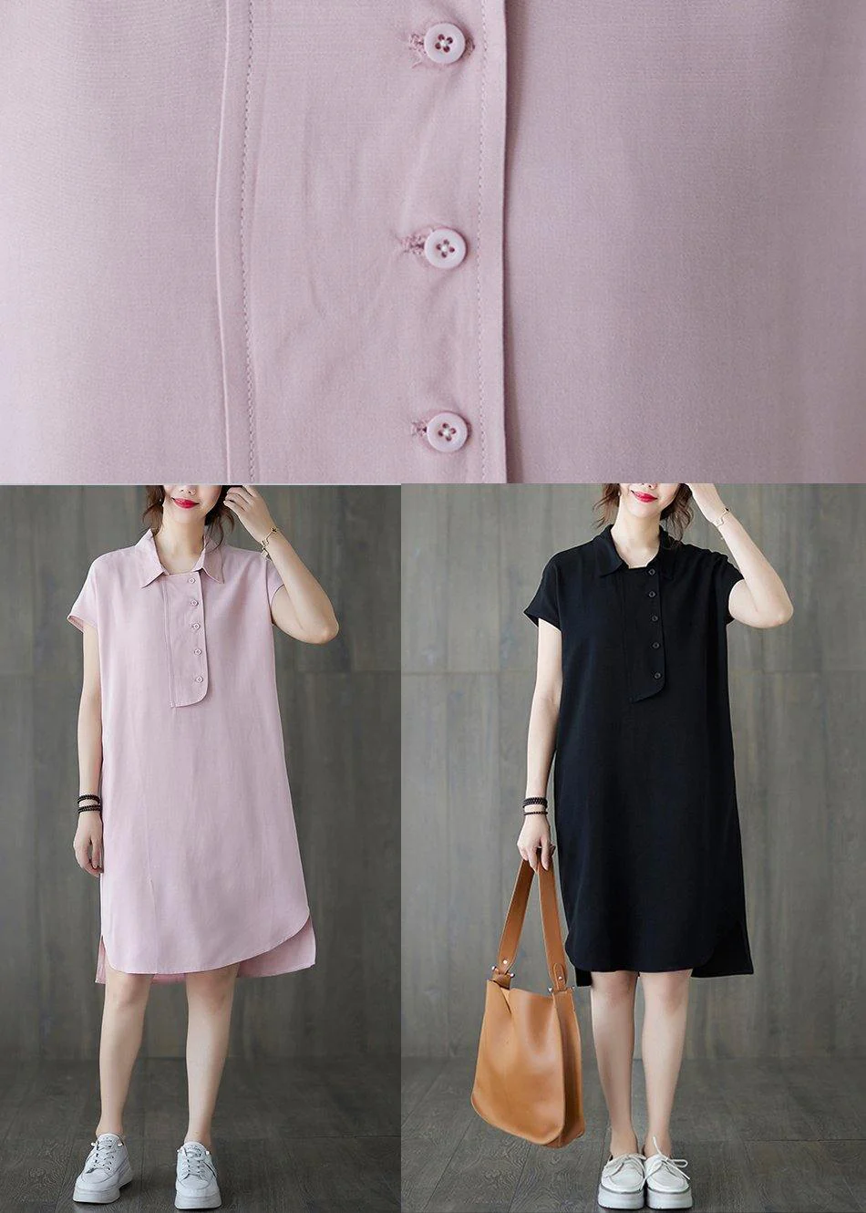 Comfy Black low high design Ankle Summer Cotton Dress - Image 4