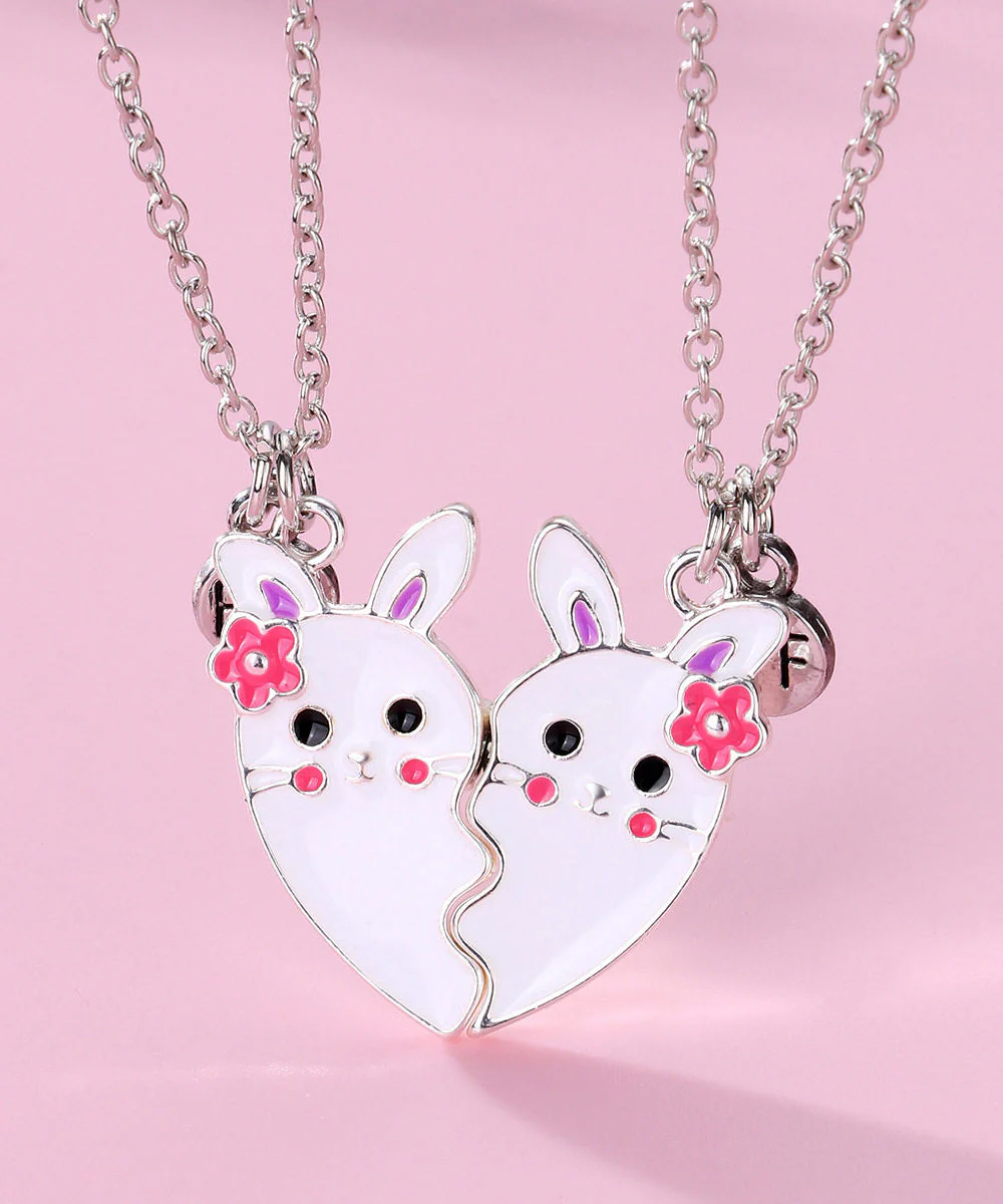 Cute Little Cat Stainless Steel Little Cat Best Friend Set Pendant Necklace - Image 2