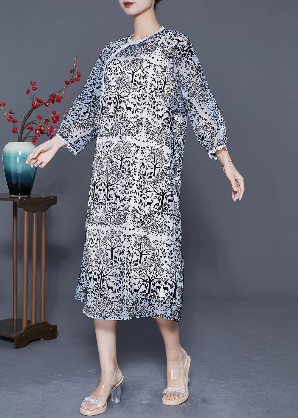 Diy White Oversized Patchwork Jacquard Tulle Dress Two Pieces Set Summer - Image 2