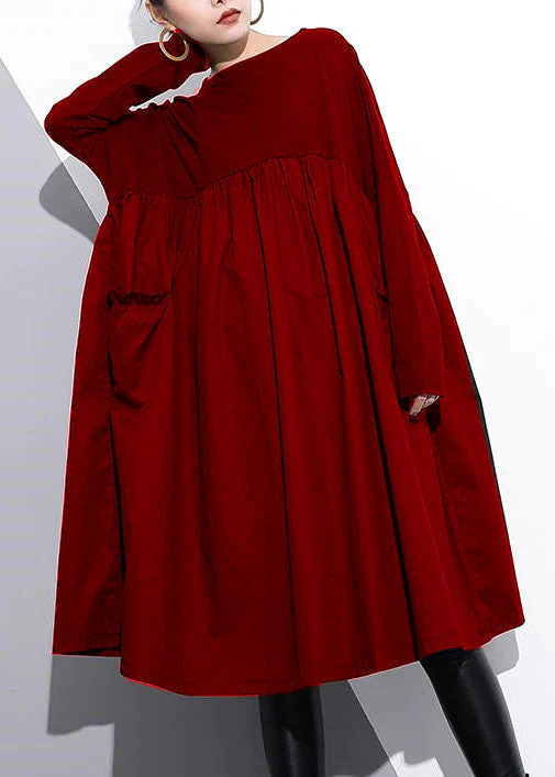 Elegant Cinched o neck Cotton clothes For Women Tutorials Yellow Dresses - Image 5