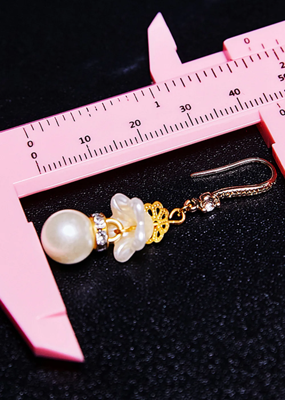 Elegant White Pearl Zircon Drop Earrings - Image 5