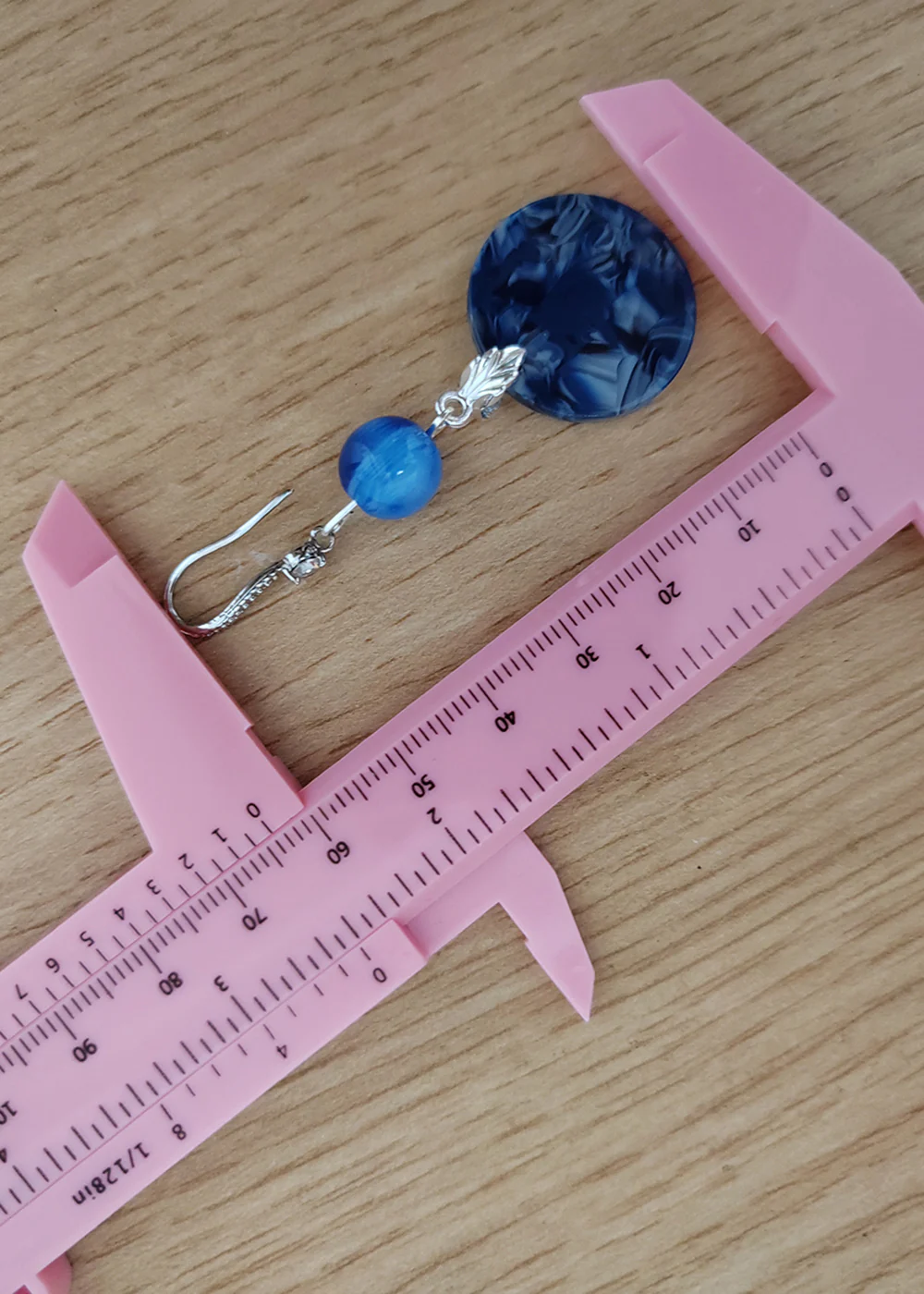 Ethnic Style Peacock Blue Paitings Fine Jade Drop Earrings - Image 5