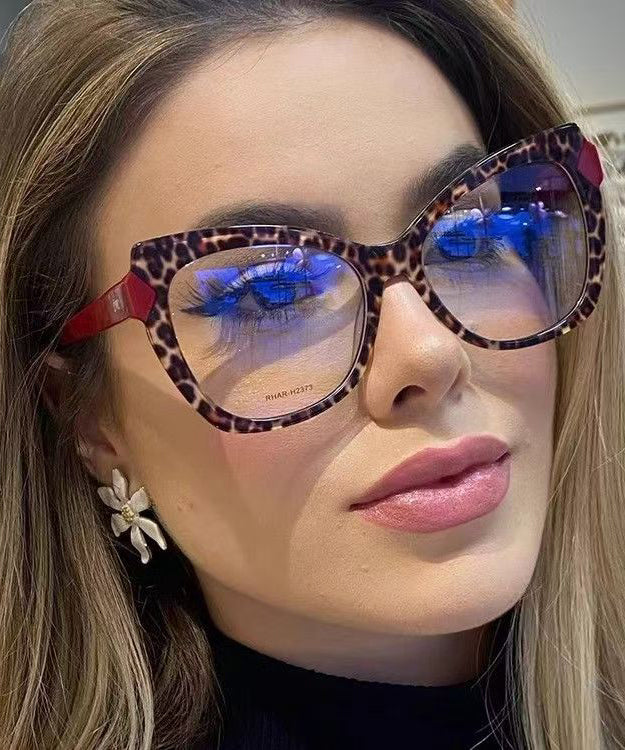 European And American Fashion Leopard Red Sunglasses - Image 2