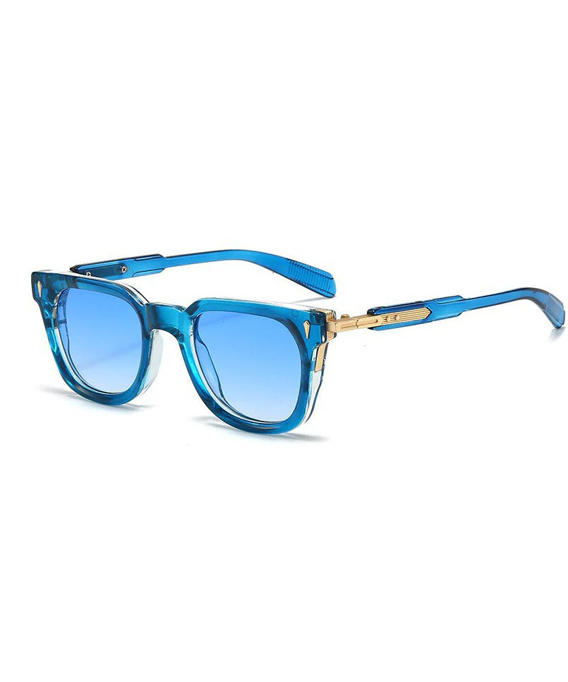 Fashion Black Outdoor Sunscreen Metal Sunglasses - Image 5