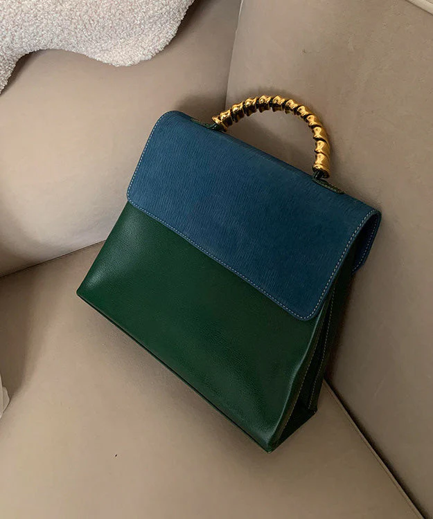 Fashion Green Durable Calf Leather Micro Bag - Image 3